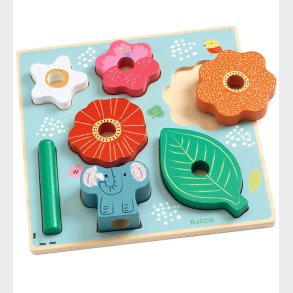 Djeco Puslespil/Stabelelegetj - 8 Dele - Tr - Happy