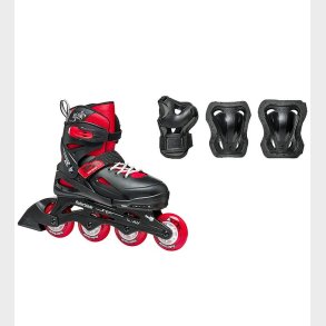 Rollerblade Rulleskjtest - Fury Combo - Sort/Rd