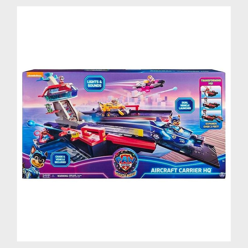 Paw Patrol Legest m. Lyd/Lys - 94 cm - Movie 2 - Aircraft Carri