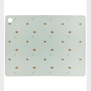 OYOY Dkserviet - Silikone - Billy Dino - Pale Green