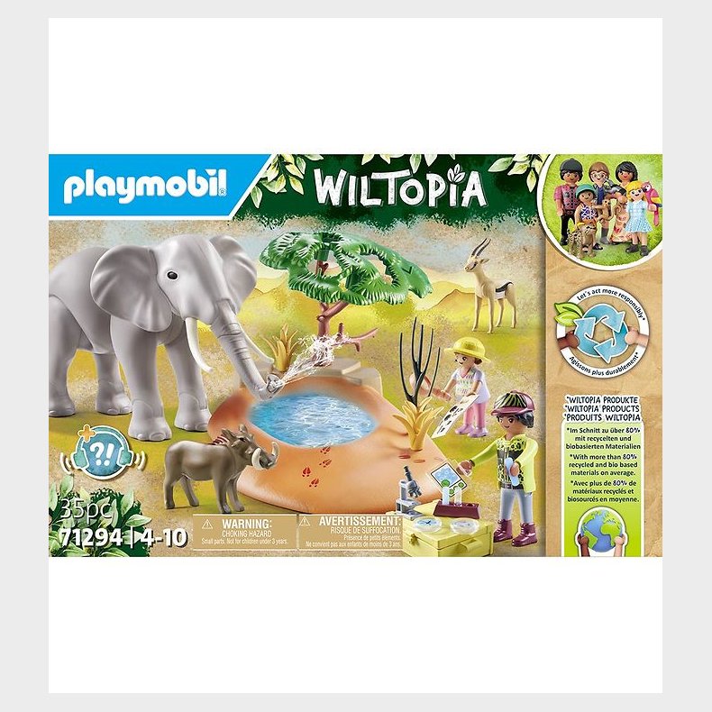 Playmobil Wiltopia - Smuttur Til Vandhullet - 35 Dele - 71294