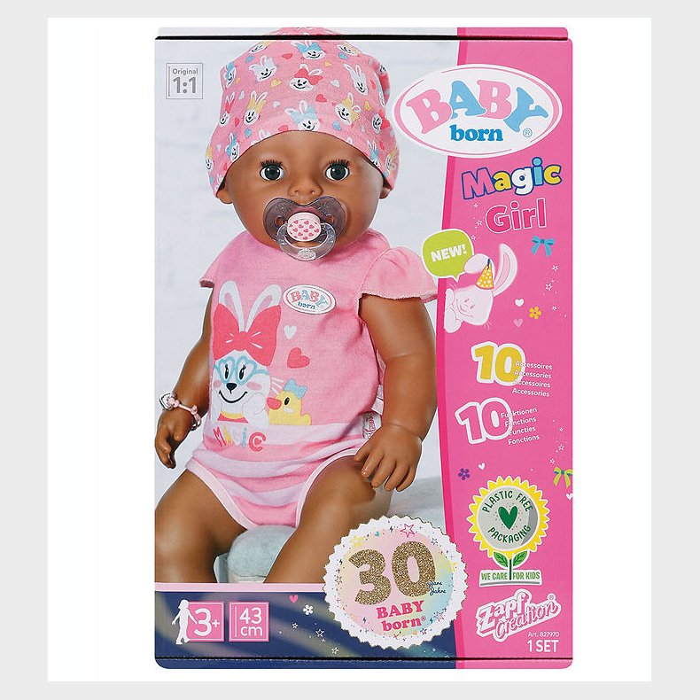 Baby Born Dukke - Magic Girl - 43 cm - 10 Funktioner