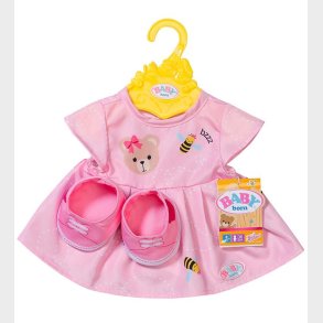 Baby Born Dukketj - Kjole m. Sko - Rosa