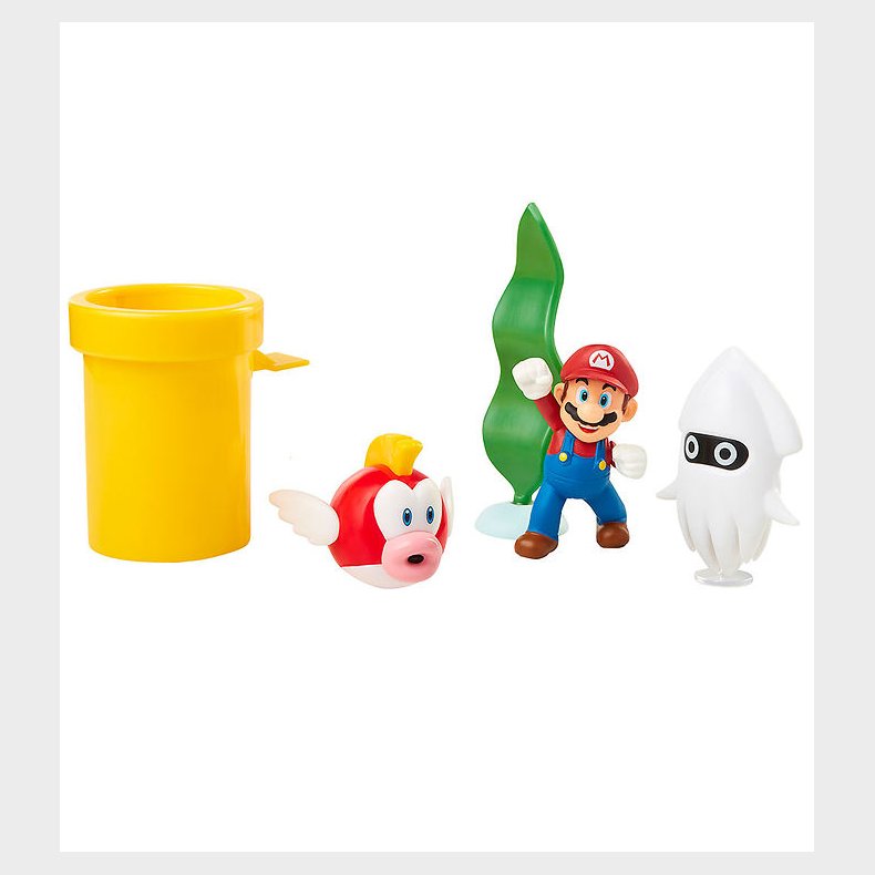 Super Mario Figurer - Underwater Diorama Set