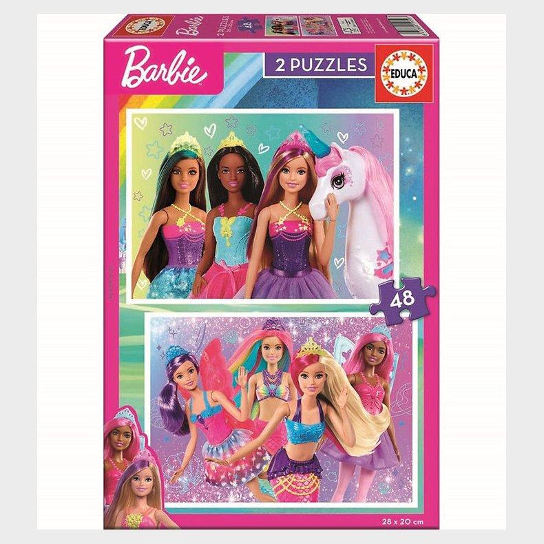 Educa Puslespil - Barbie - 2x48 Brikker