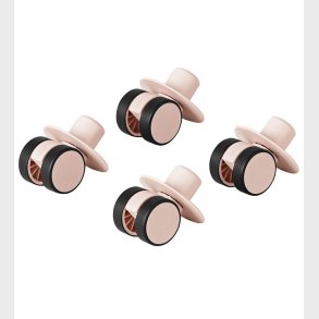 MODU 4x Swirly Wheels - 4-pak - Soft Rose