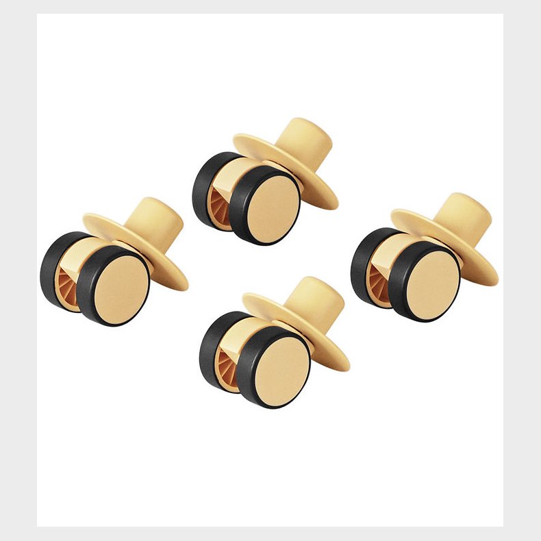 MODU 4x Swirly Wheels - 4-pak - Honey Yellow