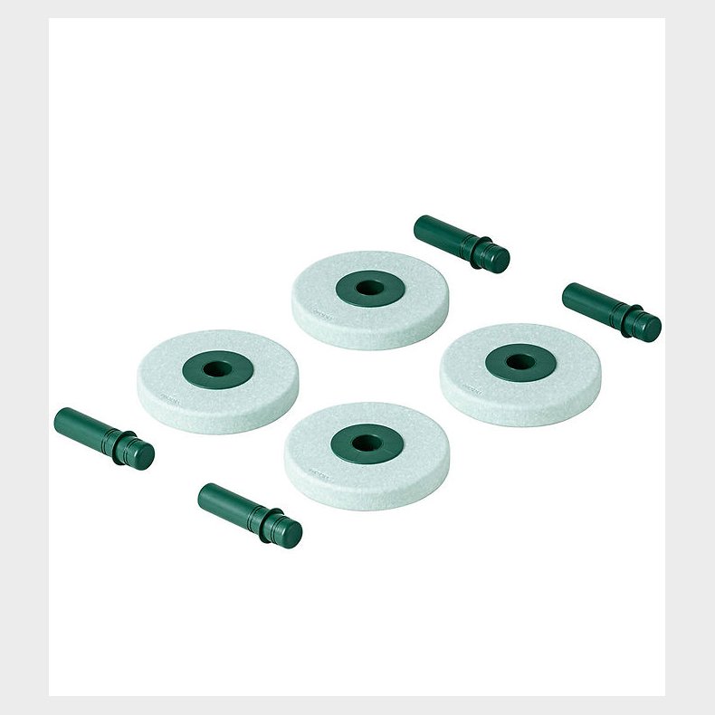 MODU 4x Foam Wheels - 4-pak - Ocean Mint/Forrest Green