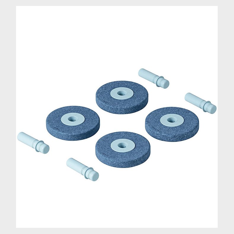 MODU 4x Foam Wheels - 4-pak - Deep Blue/Sky Blue