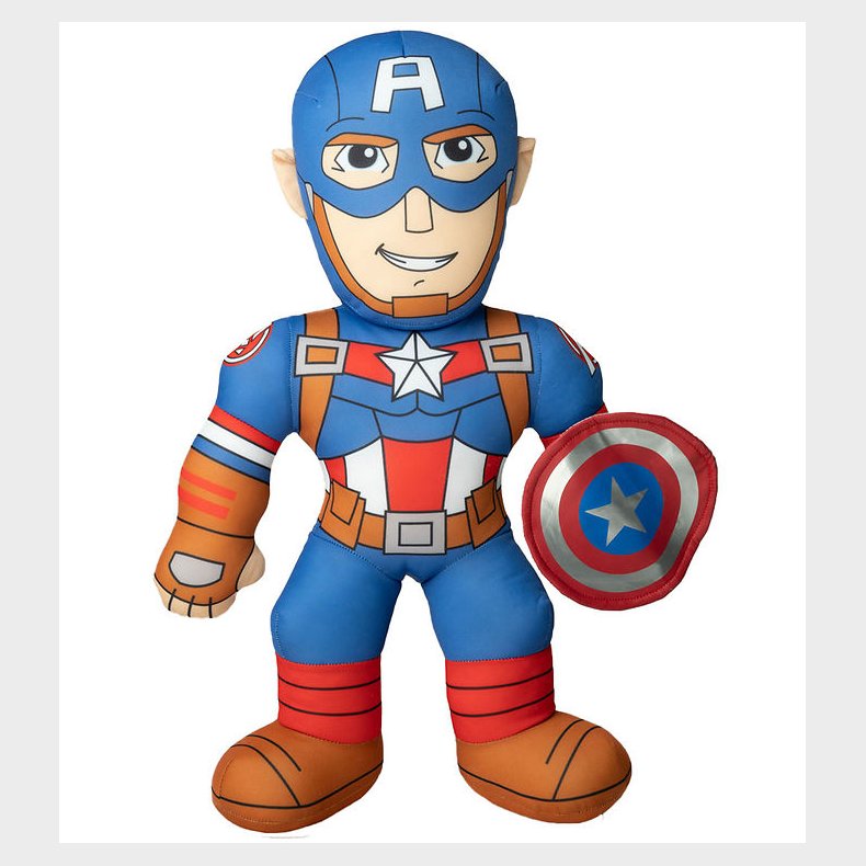 Marvel Bamse m. Lyd - Captain America - 20 cm
