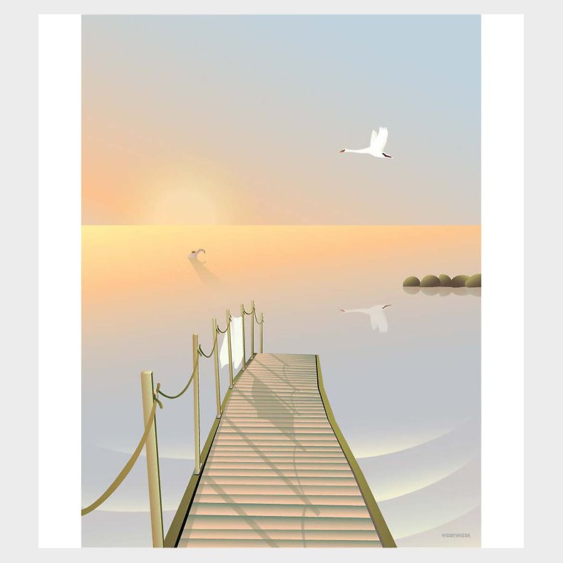 Vissevasse Plakat - 30x40 cm - Bathing Bridge