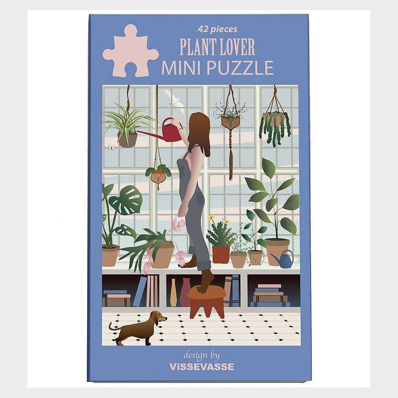 Vissevasse Puslespil - Mini - 10x13 cm - 42 Brikker - Plant Love