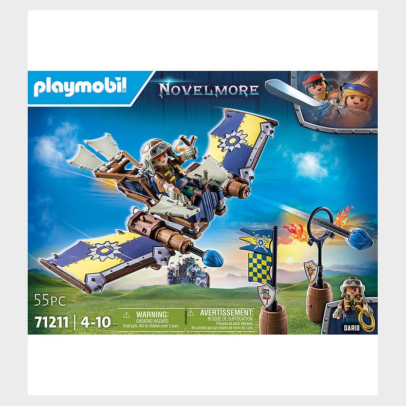 Playmobil Novelmore - Darios Flight Glider - 71211 - 55 Dele