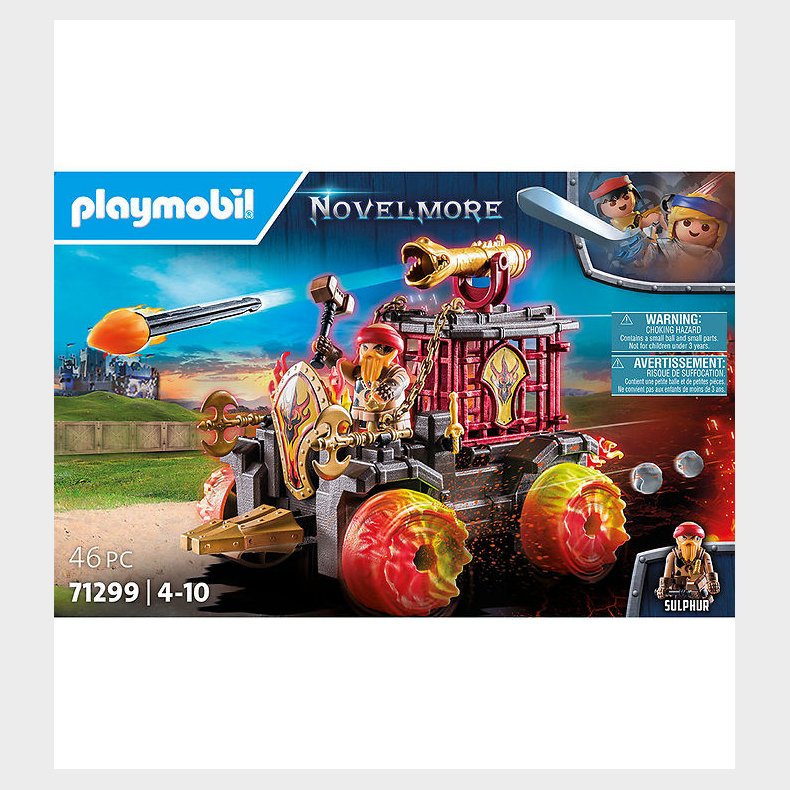 Playmobil Novelmore - Burnham Raiders Ildkampvogn - 71299 - 46 D