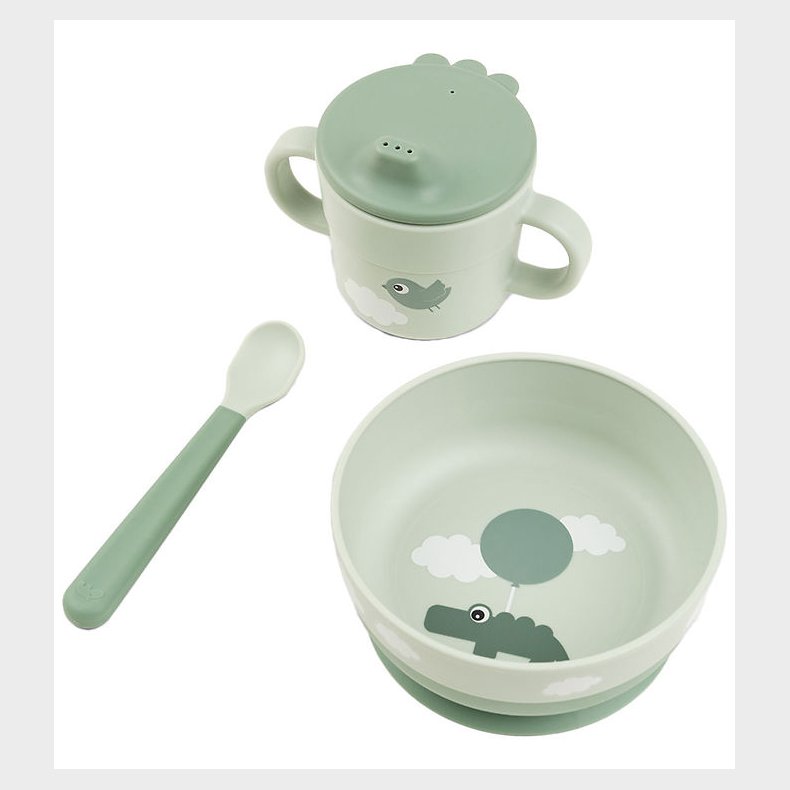 Done By Deer Spisest - Foodie - Happy Clouds Green