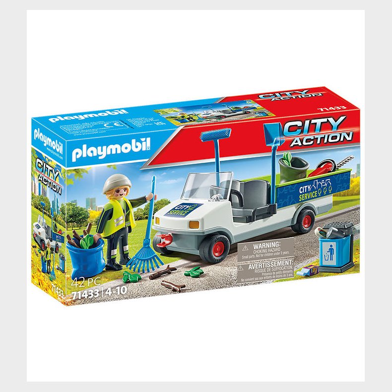 Playmobil City Action - Hold Byen Ren Med E-Kretj - 71433 - 42