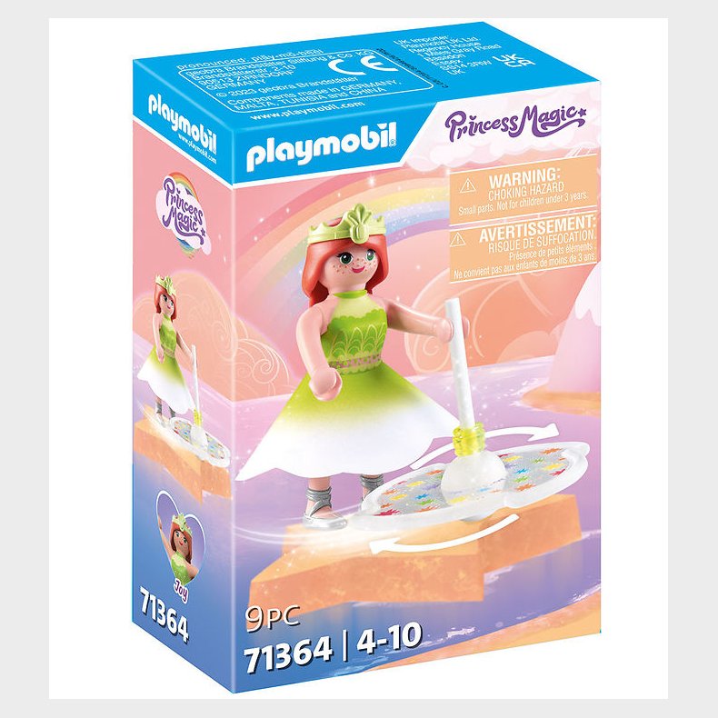 Playmobil Princess Magic - Himmelsk Regnbuesnurretop Med Prinses