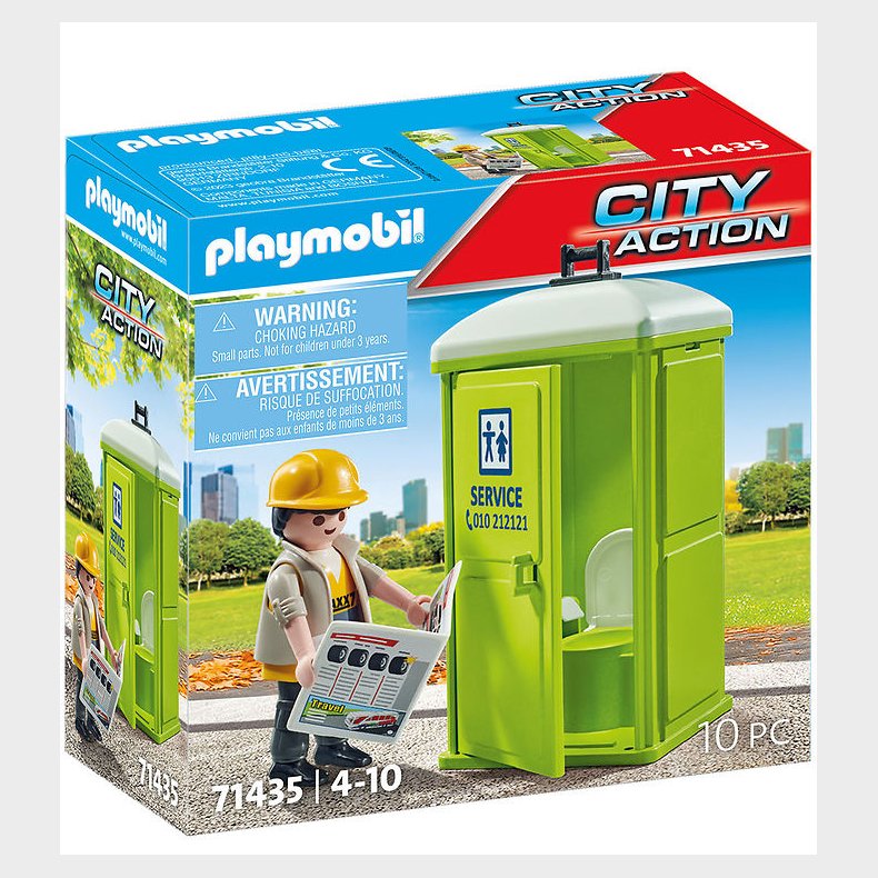 Playmobil City Action - Mobilt Toilet - 71325 - 10 Dele