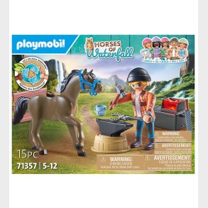 Playmobil Horses Of Waterfall - Beslagsmed Ben og Achilles - 713