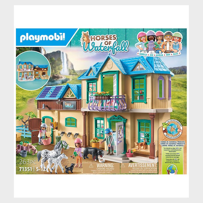 Playmobil Horses Of Waterfall - Waterfall Ranch - 71351 - 264 De