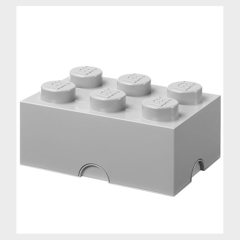 LEGO Storage Opbevaringsboks - 6 Knopper - 37,5x25x18 - Stone G