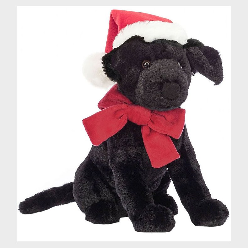 Jellycat Bamse - 22x8 cm - Winter Warmer Pippa Black Labrador