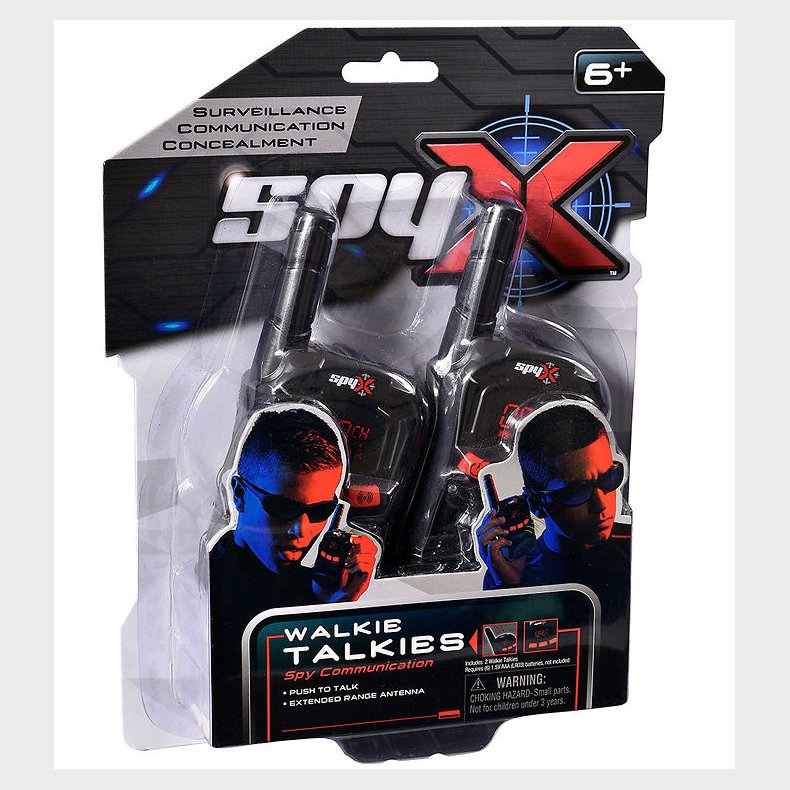 SpyX - Walkie Talkies - Sort/Rd