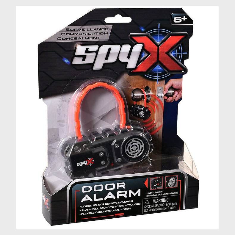 SpyX - Door Alarm - Sort/Slv/Rd