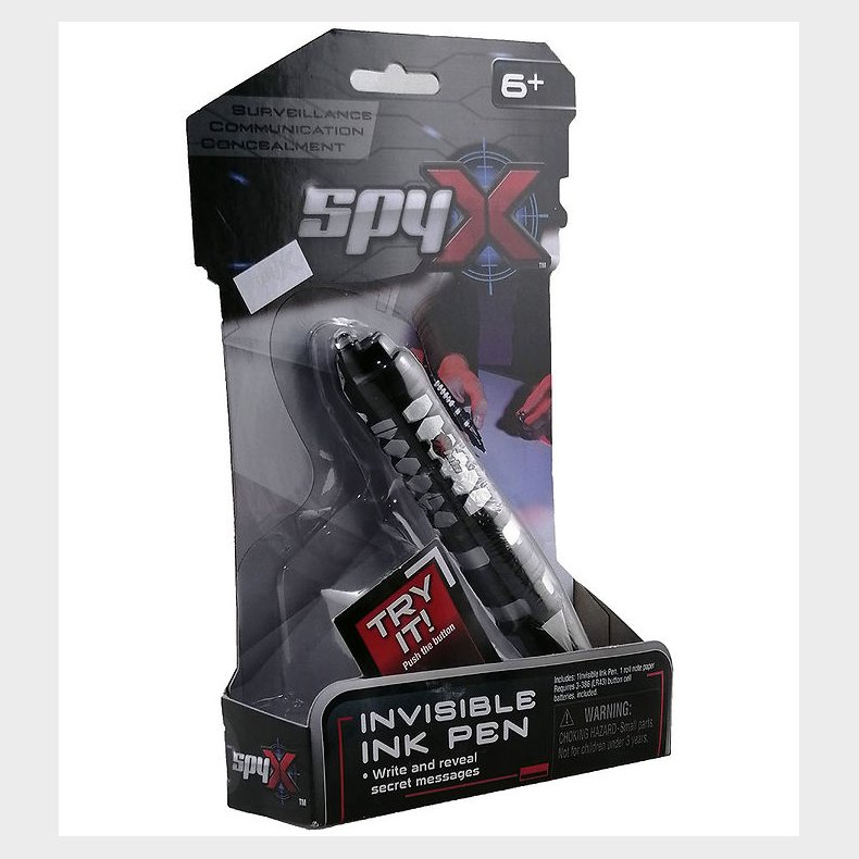 SpyX - Invisible Ink Pen - Sort/Slv