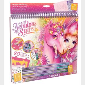 Nebulous Stars Malebog m. Tilbehr - Lyserde Sider - Heste