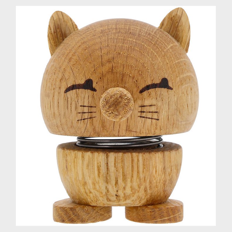 Hoptimist Cat - 7,3 cm - Oak