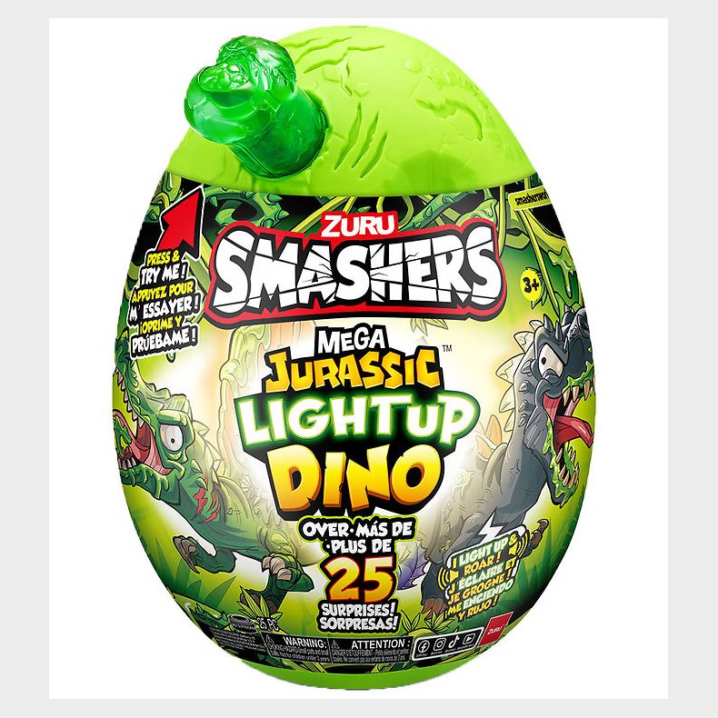 Smashers - Mega Jurassic Light Up Dino Egg