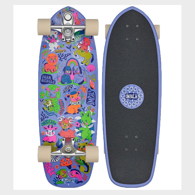 Impala Skateboard - Neptune Surf Skate - 30" - Char Bataille