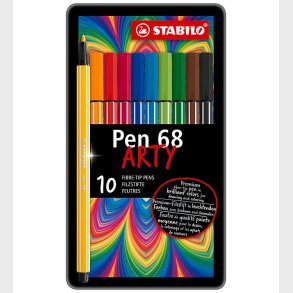 Stabilo Tuscher - Pen 68 Arty - 10 stk. - Multifarvet