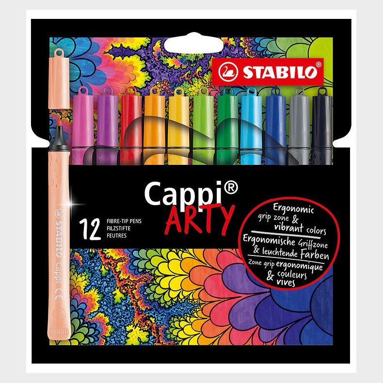 Stabilo Tuscher - Cappi Arty - 12 Stk. - Multifarvet