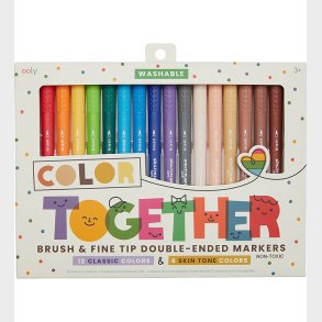 Ooly Dobbeltsidede Tuscher - 18 stk - Color Together