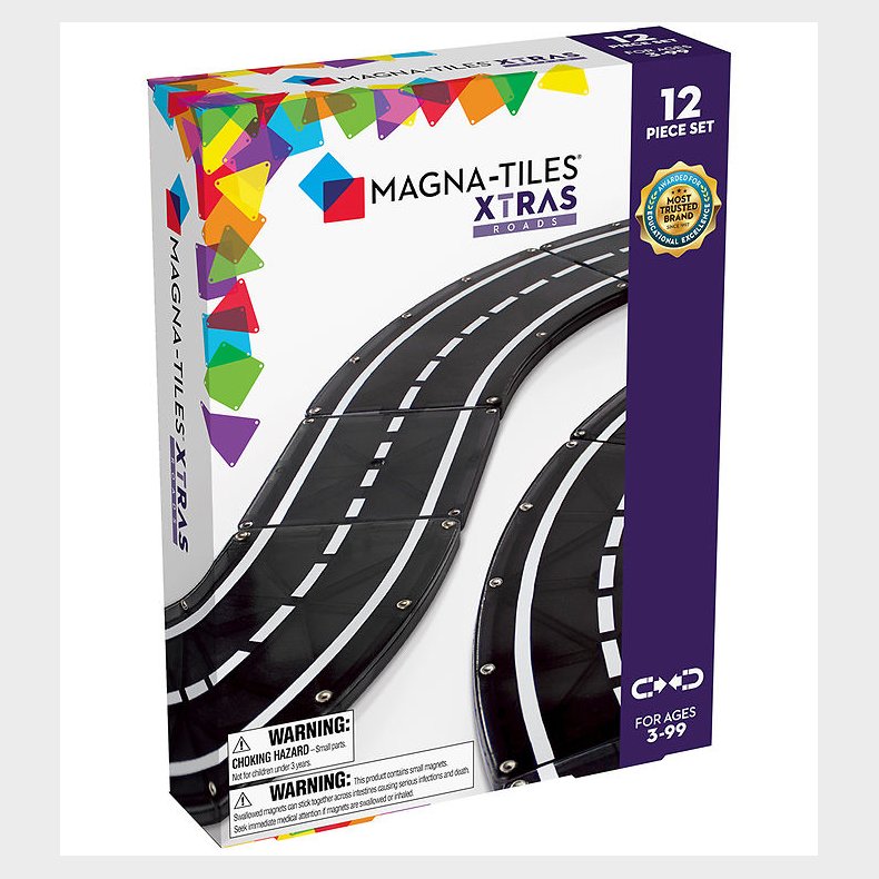 Magna-Tiles Magnetst - XTRAS Roads - 12 Dele