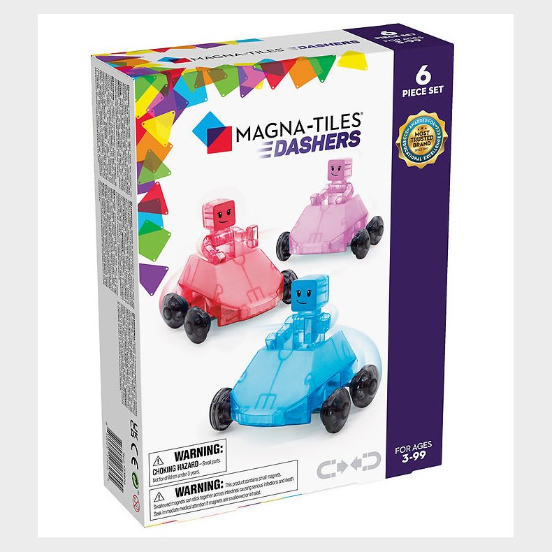 Magna-Tiles Magnetst - Dashers - 6 Dele