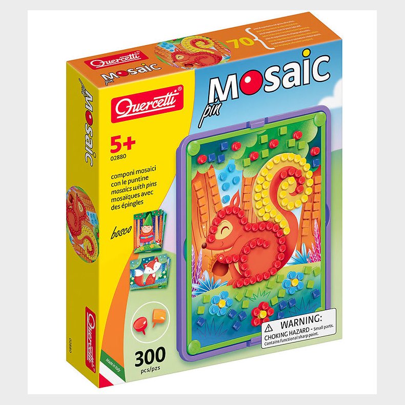 Quercetti Stiftmosaik - Pin - Skov - 300 Dele - 02880