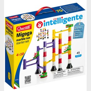 Quercetti Kuglebane - Migoga Marble Run Starter Set - 45 Dele -
