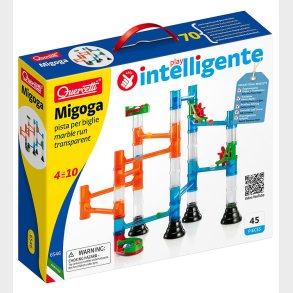 Quercetti Kuglebane - Migoga Marble Run Transparent - 45 Dele -