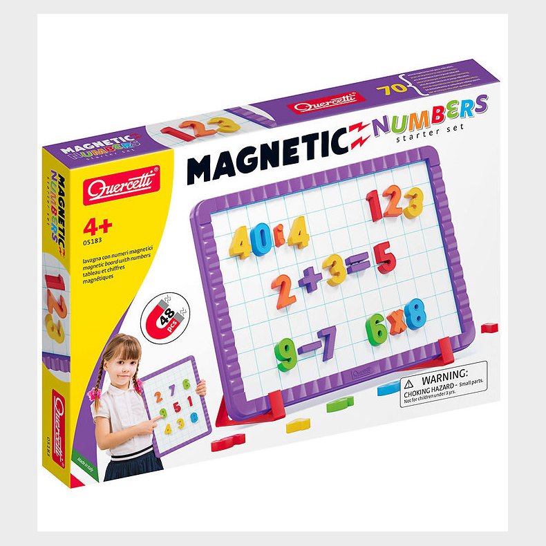 Quercetti Magnetisk Tavle - Tal Startst - 48 Dele - 05183