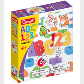 Quercetti Magneter - ABC/123 - 106 Dele - 5465