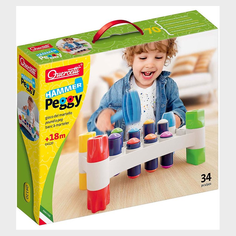 Quercetti Hammerbrt - Hammer Peggy - 34 Dele - 04120