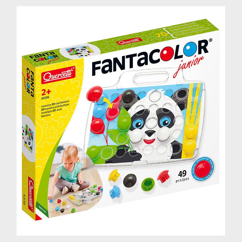 Quercetti Stiftmosaik - Fantacolor Junior - 49 Dele - 4206