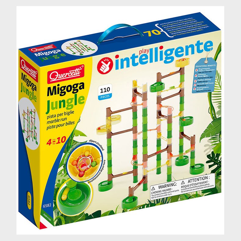 Quercetti Kuglebane - Migoga Jungle Marble Run - 108 Dele - 6582