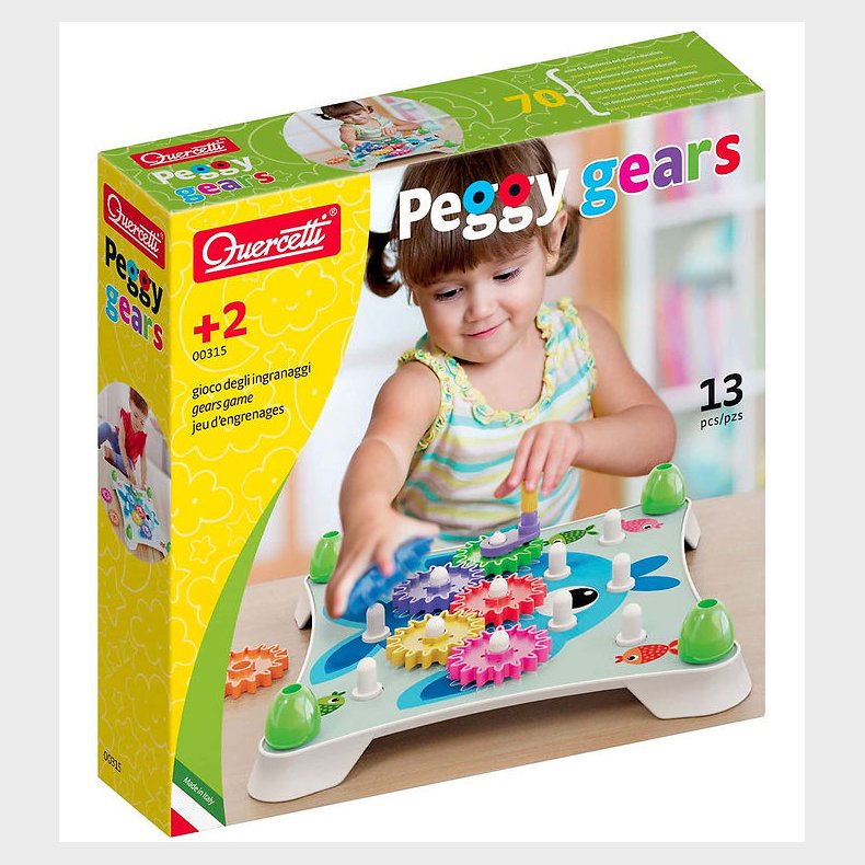 Quercetti Byggest - Peggy Gears - 13 Dele - 00315