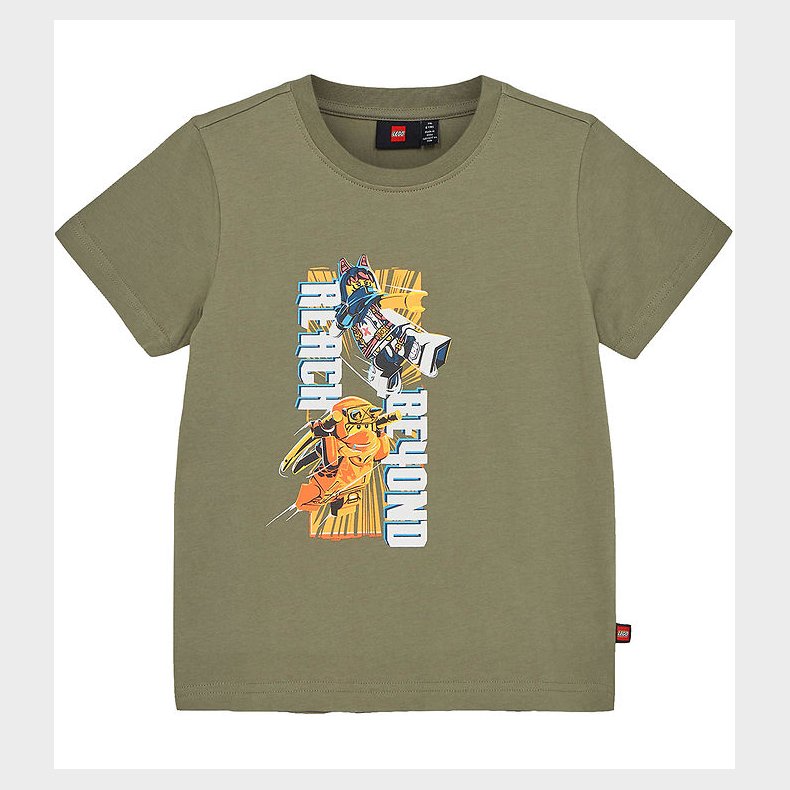 LEGO Ninjago T-shirt - LWTano 132 - Stvet Grn m. Print