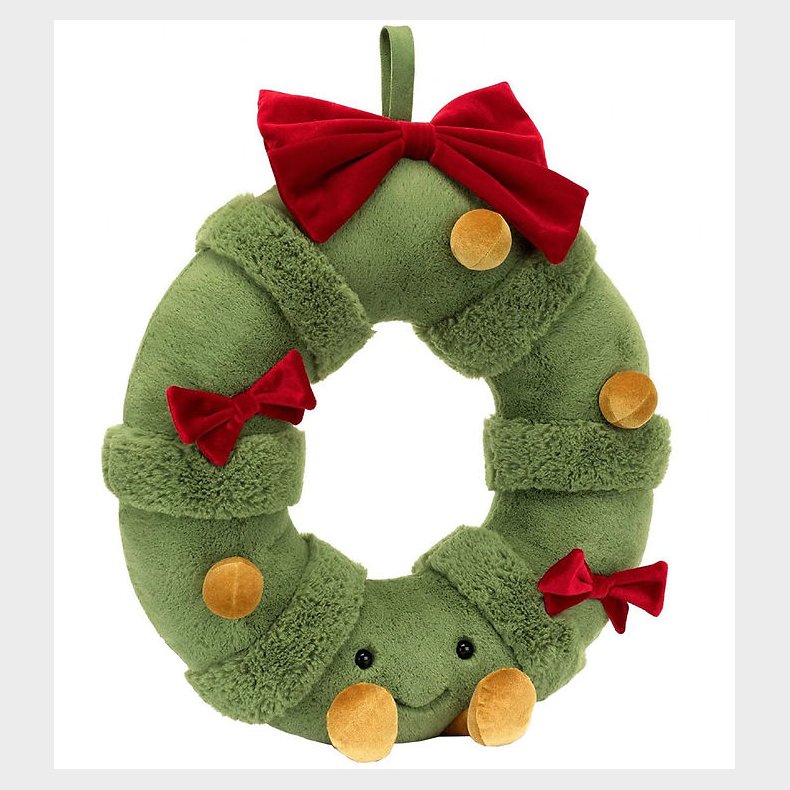 Jellycat Bamse - 44x37 cm - Amuseable Decorated Christmas Wreath