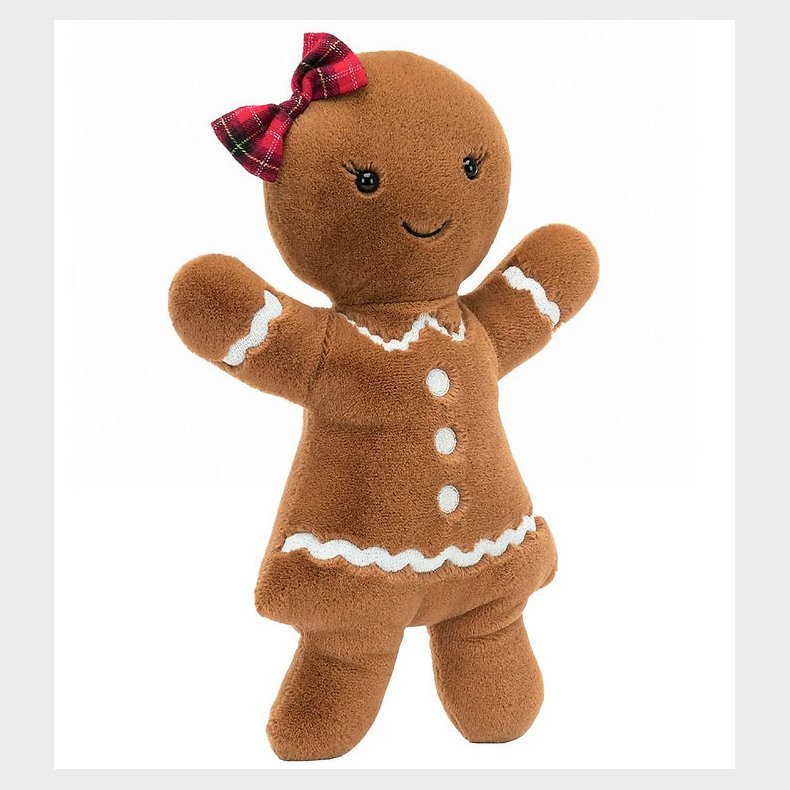 Jellycat Bamse - Large - 33x18 cm - Jolly Gingerbread Ruby